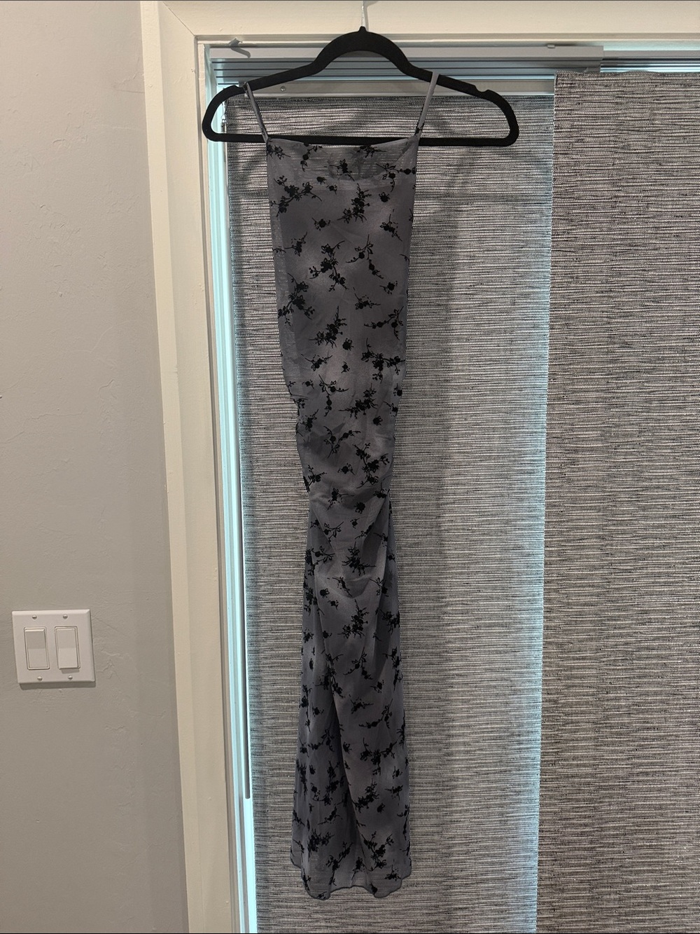 wild fable Gray Floral Maxi Dress